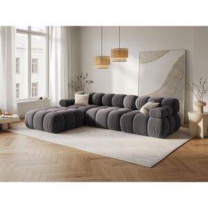 Milo Casa - Canapé Modulaire Velours Tropea 4 Places gris foncé - 282x188x63 cm OS - Publicité Milo Casa - Canapé Modulaire Velours Tropea 4 Places gris foncé - 282x188x63 cm OS - Publicité