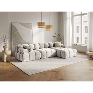 Milo Casa - Canapé Modulable Droit en Velours Tropea 4 Places beige clair - 285x157x63 cm OS - Publicité Milo Casa - Canapé Modulable Droit en Velours Tropea 4 Places beige clair - 285x157x63 cm OS - Publicité