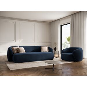 CXL by Christian Lacroix - Fauteuil en velours Louis 1 place bleu roi - 93x90x74 cm OS - Publicité CXL by Christian Lacroix - Fauteuil en velours Louis 1 place bleu roi - 93x90x74 cm OS - Publicité