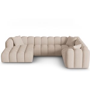 CXL by Christian Lacroix - Canapé d'angle droit panoramique modulable Elise 6 places cappuccino - 330x238x70 cm OS - Publicité CXL by Christian Lacroix - Canapé d'angle droit panoramique modulable Elise 6 places cappuccino - 330x238x70 cm OS - Publicité