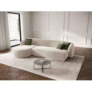 CXL by Christian Lacroix - Canapé d'angle gauche velours Louis 4 places beige - 260x155x74 cm OS - Publicité CXL by Christian Lacroix - Canapé d'angle gauche velours Louis 4 places beige - 260x155x74 cm OS - Publicité