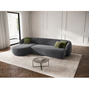 CXL by Christian Lacroix - Canapé d'angle gauche velours Louis 4 places gris foncé - 260x155x74 cm OS - Publicité CXL by Christian Lacroix - Canapé d'angle gauche velours Louis 4 places gris foncé - 260x155x74 cm OS - Publicité