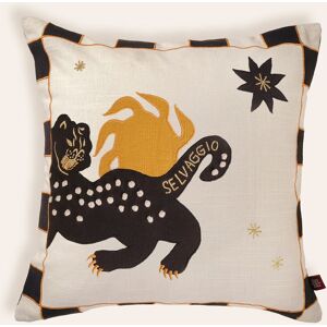 Zsa Zsa Zsu - Coussin décoratif Selvaggio en coton beige et noir - 50 x 50 cm OS - Publicité Zsa Zsa Zsu - Coussin décoratif Selvaggio en coton beige et noir - 50 x 50 cm OS - Publicité