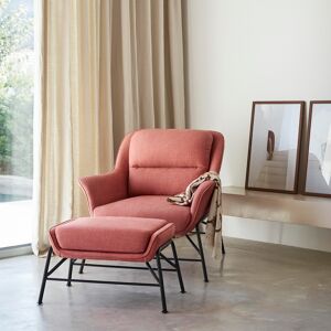 Teulat - Pouf Sadira corail - 69x43x43cm OS - Publicité Teulat - Pouf Sadira corail - 69x43x43cm OS - Publicité