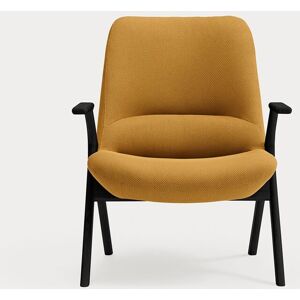 Teulat - Fauteuil petit format 62108 Dins moutarde avec pieds noirs en bois - 83x77x43/93cm OS - Publicité Teulat - Fauteuil petit format 62108 Dins moutarde avec pieds noirs en bois - 83x77x43/93cm OS - Publicité