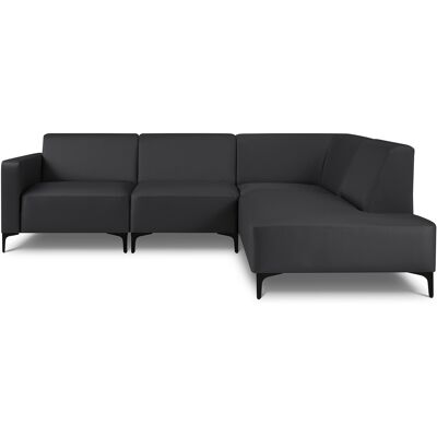 Calme Jardin - Canapé d'angle droit extérieur kos 5 places anthracite - 73x203x248 cm OS - Publicité Calme Jardin - Canapé d'angle droit extérieur kos 5 places anthracite - 73x203x248 cm OS - Publicité