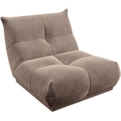 Sia Home - Fauteuil 80 cm cozy tissu velours beige - 80x112x80 cm OS - Publicité Sia Home - Fauteuil 80 cm cozy tissu velours beige - 80x112x80 cm OS - Publicité