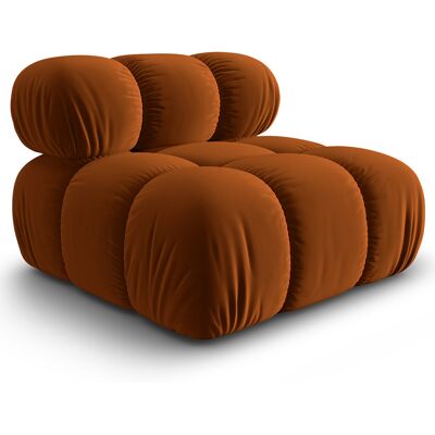 Milo Casa - Chauffeuse en Velours Tropea terracotta - 94x94x63 cm OS - Publicité Milo Casa - Chauffeuse en Velours Tropea terracotta - 94x94x63 cm OS - Publicité