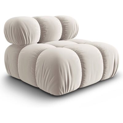 Milo Casa - Chauffeuse en Velours Tropea beige clair - 94x94x63 cm OS - Publicité Milo Casa - Chauffeuse en Velours Tropea beige clair - 94x94x63 cm OS - Publicité