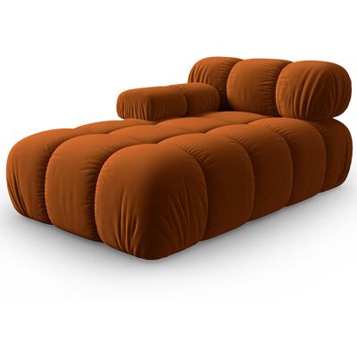 Milo Casa - Méridienne en Velours Gauche Tropea terracotta - 157x97x62 cm OS - Publicité Milo Casa - Méridienne en Velours Gauche Tropea terracotta - 157x97x62 cm OS - Publicité