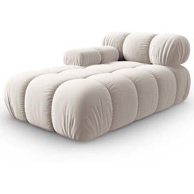 Milo Casa - Méridienne en Velours Gauche Tropea beige clair - 157x97x62 cm OS - Publicité Milo Casa - Méridienne en Velours Gauche Tropea beige clair - 157x97x62 cm OS - Publicité