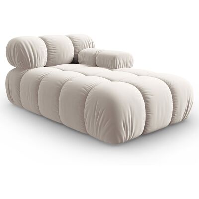 Milo Casa - Méridienne en Velours Droite Tropea beige clair - 157x97x62 cm OS - Publicité Milo Casa - Méridienne en Velours Droite Tropea beige clair - 157x97x62 cm OS - Publicité