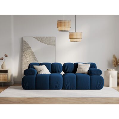 Milo Casa - Canapé Modulaire Velours Tropea 2 Places bleu roi - 188x94x63 cm OS - Publicité Milo Casa - Canapé Modulaire Velours Tropea 2 Places bleu roi - 188x94x63 cm OS - Publicité