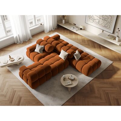 Milo Casa - Chauffeuse Gauche Velours Tropea 4 Places terracotta - 282x94x63 cm OS - Publicité Milo Casa - Chauffeuse Gauche Velours Tropea 4 Places terracotta - 282x94x63 cm OS - Publicité