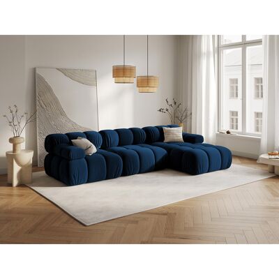 Milo Casa - Canapé Modulable Droit en Velours Tropea 4 Places bleu roi - 285x157x63 cm OS - Publicité Milo Casa - Canapé Modulable Droit en Velours Tropea 4 Places bleu roi - 285x157x63 cm OS - Publicité