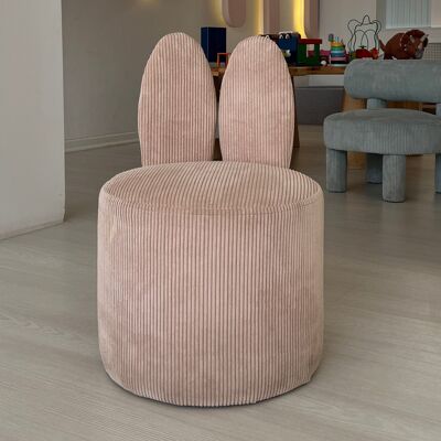 Homitis - Pouf Bunny rose - 39x58x39 cm OS - Publicité Homitis - Pouf Bunny rose - 39x58x39 cm OS - Publicité