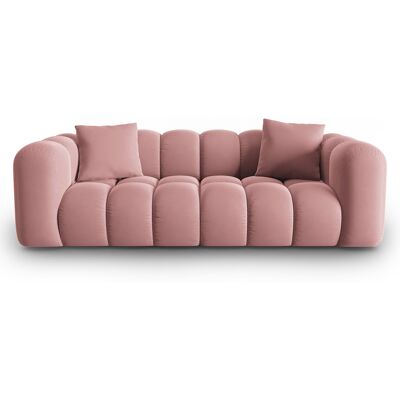 Windsor & Co - Canapé modulaire en Velours Halley 3 places rose - 228x87x70 cm OS - Publicité Windsor & Co - Canapé modulaire en Velours Halley 3 places rose - 228x87x70 cm OS - Publicité