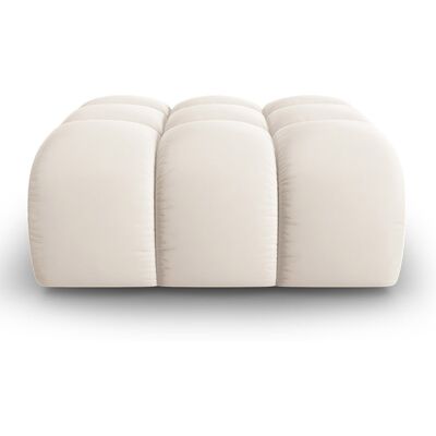 Windsor & Co - Pouf en Velours Halley beige clair - 90x87x40 cm OS - Publicité Windsor & Co - Pouf en Velours Halley beige clair - 90x87x40 cm OS - Publicité