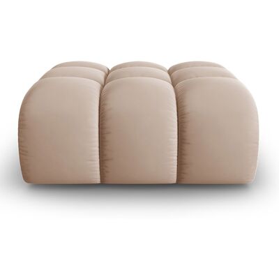 Windsor & Co - Pouf en Velours Halley beige - 90x87x40 cm OS - Publicité Windsor & Co - Pouf en Velours Halley beige - 90x87x40 cm OS - Publicité