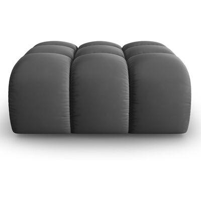 Windsor & Co - Pouf en Velours Halley gris - 90x87x40 cm OS - Publicité Windsor & Co - Pouf en Velours Halley gris - 90x87x40 cm OS - Publicité