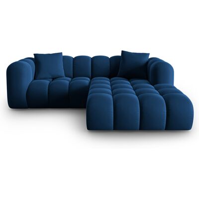 Windsor & Co - Canapé d'angle droit en Velours Halley 3 places bleu roi - 228x175x70 cm OS - Publicité Windsor & Co - Canapé d'angle droit en Velours Halley 3 places bleu roi - 228x175x70 cm OS - Publicité