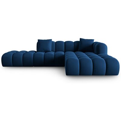 Windsor & Co - Canapé d'angle droit en Velours Halley 5 places bleu roi - 294x175x70 cm OS - Publicité Windsor & Co - Canapé d'angle droit en Velours Halley 5 places bleu roi - 294x175x70 cm OS - Publicité