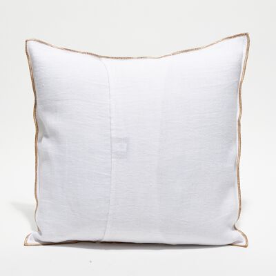 Apotheca - Housse de coussin en lin lavé blanche - 45x45 cm 45x45 cm - Publicité Apotheca - Housse de coussin en lin lavé blanche - 45x45 cm 45x45 cm - Publicité
