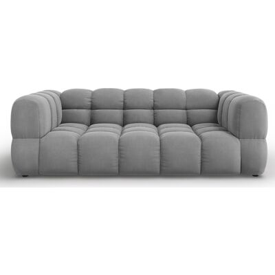 Mazzini Sofas - Canapé Velours Aster 3 Places gris clair - 214x102x75 cm OS - Publicité Mazzini Sofas - Canapé Velours Aster 3 Places gris clair - 214x102x75 cm OS - Publicité