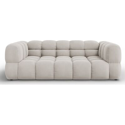 Mazzini Sofas - Canapé Velours Aster 3 Places ivoire - 214x102x75 cm OS - Publicité Mazzini Sofas - Canapé Velours Aster 3 Places ivoire - 214x102x75 cm OS - Publicité