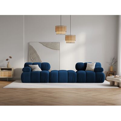 Milo Casa - Canapé Modulaire Velours Tropea 3 Places bleu roi - 188x188x63 cm OS - Publicité Milo Casa - Canapé Modulaire Velours Tropea 3 Places bleu roi - 188x188x63 cm OS - Publicité