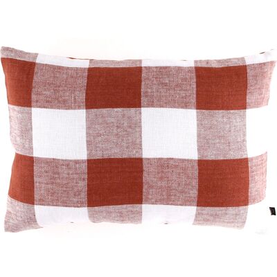 Haomy - Housse de coussin 100% Lin Palma brique - 40x60 cm OS - Publicité Haomy - Housse de coussin 100% Lin Palma brique - 40x60 cm OS - Publicité
