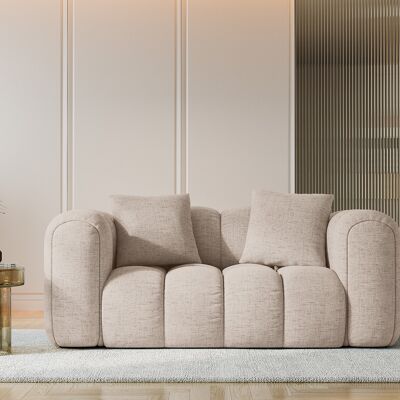 Maison Héritage - Canapé Arden 2 Places cappuccino - 178x94x70 cm OS - Publicité Maison Héritage - Canapé Arden 2 Places cappuccino - 178x94x70 cm OS - Publicité