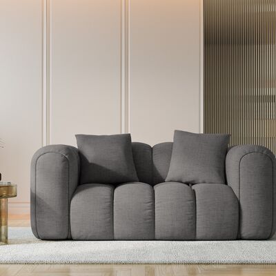 Maison Héritage - Canapé Arden 2 Places gris - 178x94x70 cm OS - Publicité Maison Héritage - Canapé Arden 2 Places gris - 178x94x70 cm OS - Publicité