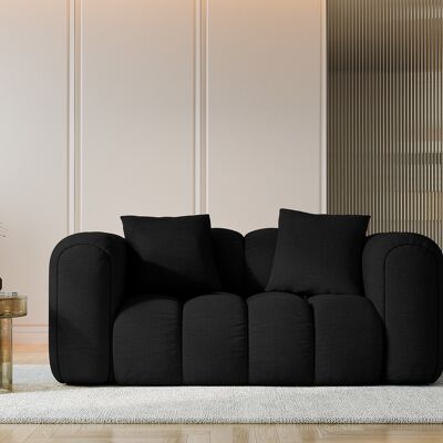 Maison Héritage - Canapé Arden 2 Places noir - 178x94x70 cm OS - Publicité Maison Héritage - Canapé Arden 2 Places noir - 178x94x70 cm OS - Publicité