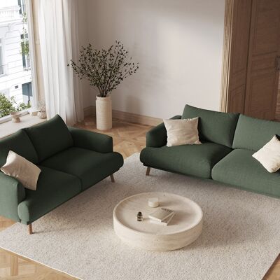 CXL by Christian Lacroix - Canapé Margot 2 Places vert mousse - 170x95x75 cm OS - Publicité CXL by Christian Lacroix - Canapé Margot 2 Places vert mousse - 170x95x75 cm OS - Publicité