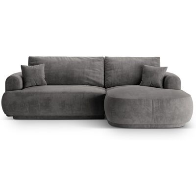 CXL by Christian Lacroix - Canapé Angle Droit Modulable Velours convertible Adriana 5 Places gris - 271x174x94 cm OS - Publicité CXL by Christian Lacroix - Canapé Angle Droit Modulable Velours convertible Adriana 5 Places gris - 271x174x94 cm OS - Publicité