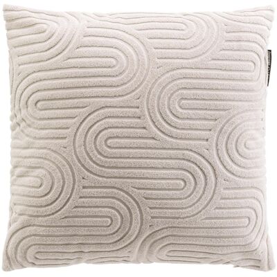 Douceur d'intérieur - Coussin déhoussable en velours devoré Pila naturel - 45x45 cm 45x45 cm - Publicité Douceur d'intérieur - Coussin déhoussable en velours devoré Pila naturel - 45x45 cm 45x45 cm - Publicité