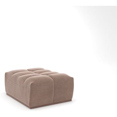 Sia Home - Pouf modulable Jody Velours Beige taupe - 85x105x44 OS - Publicité Sia Home - Pouf modulable Jody Velours Beige taupe - 85x105x44 OS - Publicité
