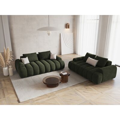 Maison Héritage - Canapé velours Kimi 2 Places vert - 175x100x84 cm OS - Publicité Maison Héritage - Canapé velours Kimi 2 Places vert - 175x100x84 cm OS - Publicité