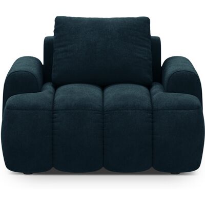 Maison Héritage - Fauteuil en velours Kimi 1 Place pétrole profond - 95x85x84 cm OS - Publicité Maison Héritage - Fauteuil en velours Kimi 1 Place pétrole profond - 95x85x84 cm OS - Publicité