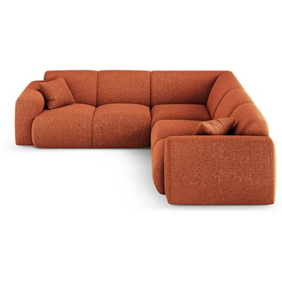 Maison Héritage - Canapé D'Angle Symétrique Theo 5 Places terracotta - 252x252x72 cm OS - Publicité Maison Héritage - Canapé D'Angle Symétrique Theo 5 Places terracotta - 252x252x72 cm OS - Publicité