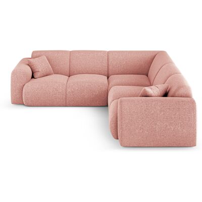 Maison Héritage - Canapé D'Angle Symétrique Theo 5 Places rose - 252x252x72 cm OS - Publicité Maison Héritage - Canapé D'Angle Symétrique Theo 5 Places rose - 252x252x72 cm OS - Publicité