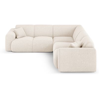 Maison Héritage - Canapé D'Angle Symétrique Theo 5 Places beige clair - 252x252x72 cm OS - Publicité Maison Héritage - Canapé D'Angle Symétrique Theo 5 Places beige clair - 252x252x72 cm OS - Publicité