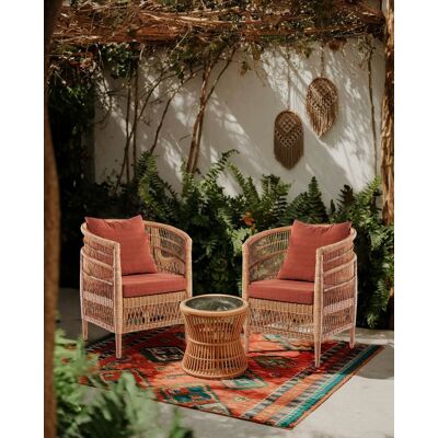 Uniqka - Lusso - Fauteuil de jardin en rotin, coussin amovible 85x75x95cm OS - Publicité Uniqka - Lusso - Fauteuil de jardin en rotin, coussin amovible 85x75x95cm OS - Publicité