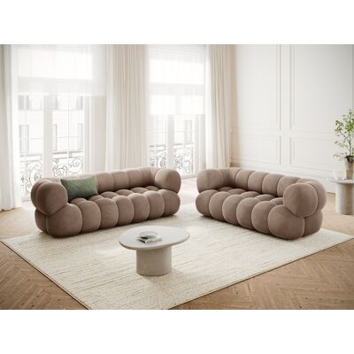 CXL by Christian Lacroix - Canapé velours Maurice beige foncé - 210x95x70 cm OS - Publicité CXL by Christian Lacroix - Canapé velours Maurice beige foncé - 210x95x70 cm OS - Publicité