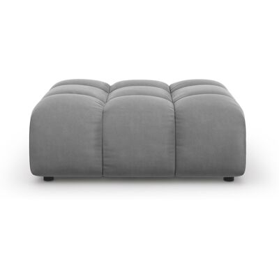 Mazzini Sofas - Pouf velours Aster 1 place Gris Clair - 102x80x43 OS - Publicité Mazzini Sofas - Pouf velours Aster 1 place Gris Clair - 102x80x43 OS - Publicité