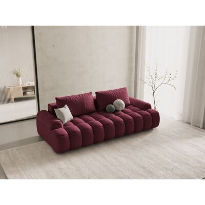 Mazzini Sofas - Canapé convertible avec coffre de rangement 4 places bordeaux - 250x100x84 cm OS - Publicité Mazzini Sofas - Canapé convertible avec coffre de rangement 4 places bordeaux - 250x100x84 cm OS - Publicité