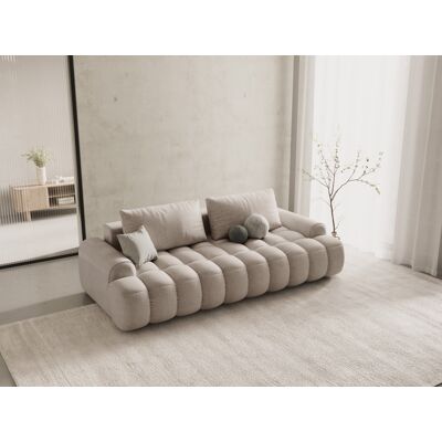 Mazzini Sofas - Canapé convertible avec coffre de rangement 4 places le sable - 250x100x84 cm OS - Publicité Mazzini Sofas - Canapé convertible avec coffre de rangement 4 places le sable - 250x100x84 cm OS - Publicité