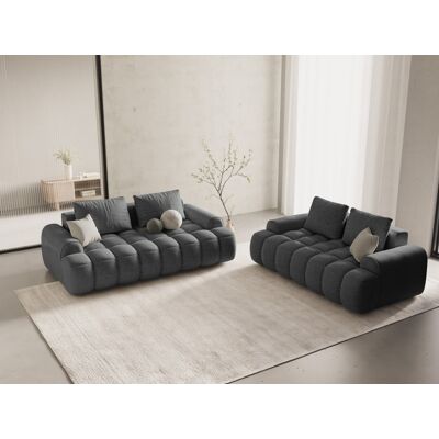 Mazzini Sofas - Canapé 2 places gris - 175x100x84 cm OS - Publicité Mazzini Sofas - Canapé 2 places gris - 175x100x84 cm OS - Publicité