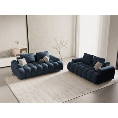 Mazzini Sofas - Canapé 2 places bleu foncé - 175x100x84 cm OS - Publicité Mazzini Sofas - Canapé 2 places bleu foncé - 175x100x84 cm OS - Publicité